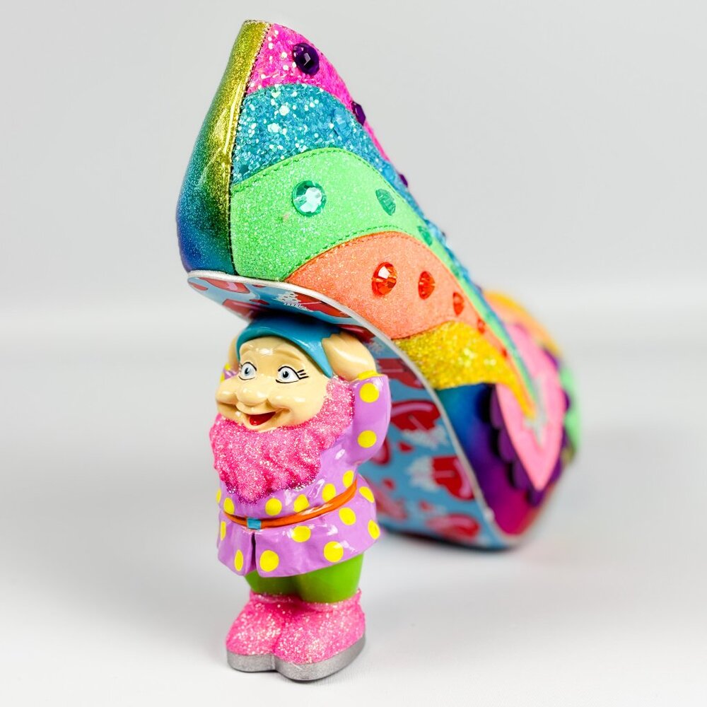 Irregular Choice I Just Gnome It Rainbow Glitter Heels – Size 39 / 8 - Picture 6 of 12